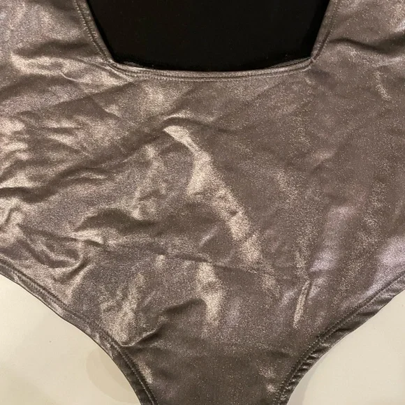 Lena Quist Backless Bodysuit - Silver and Black - Great Costume - Festival - Picture 3 of 5